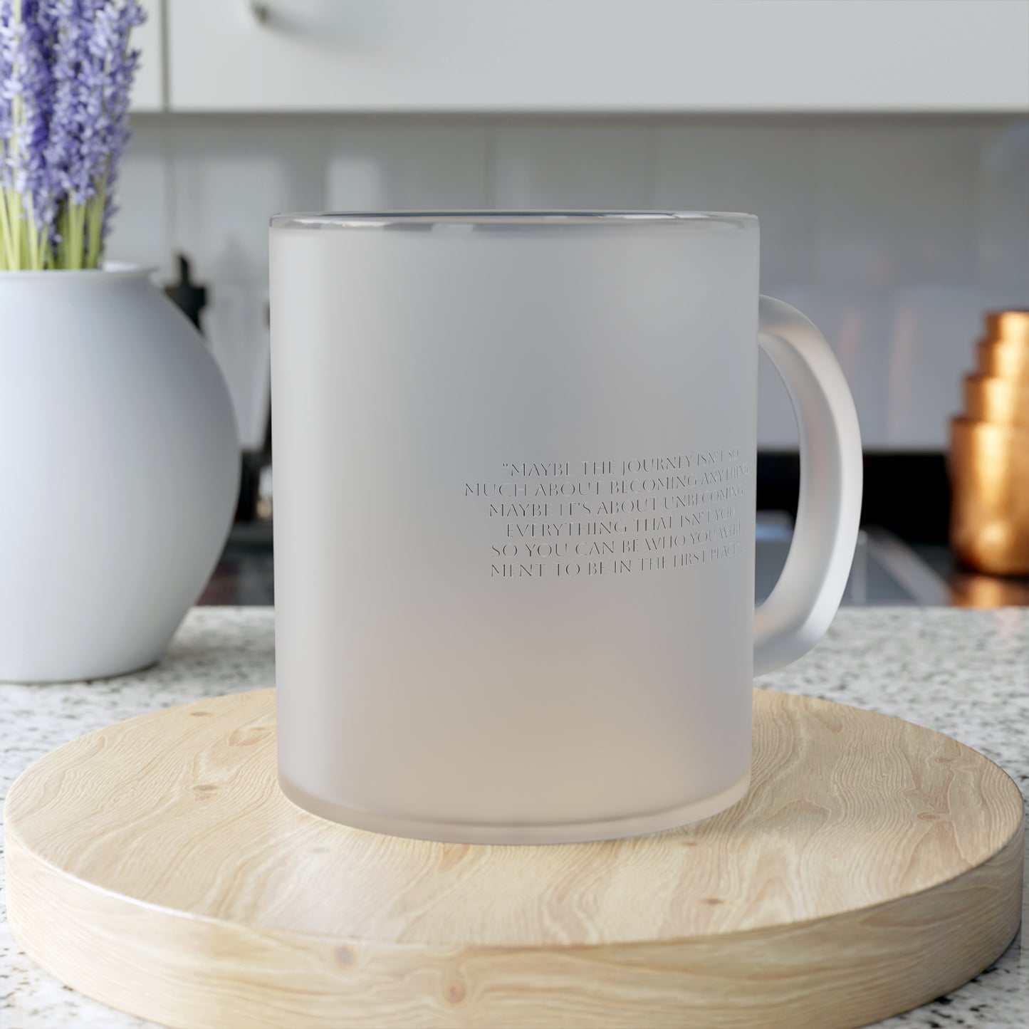 Frosted LUCID Glass Mug